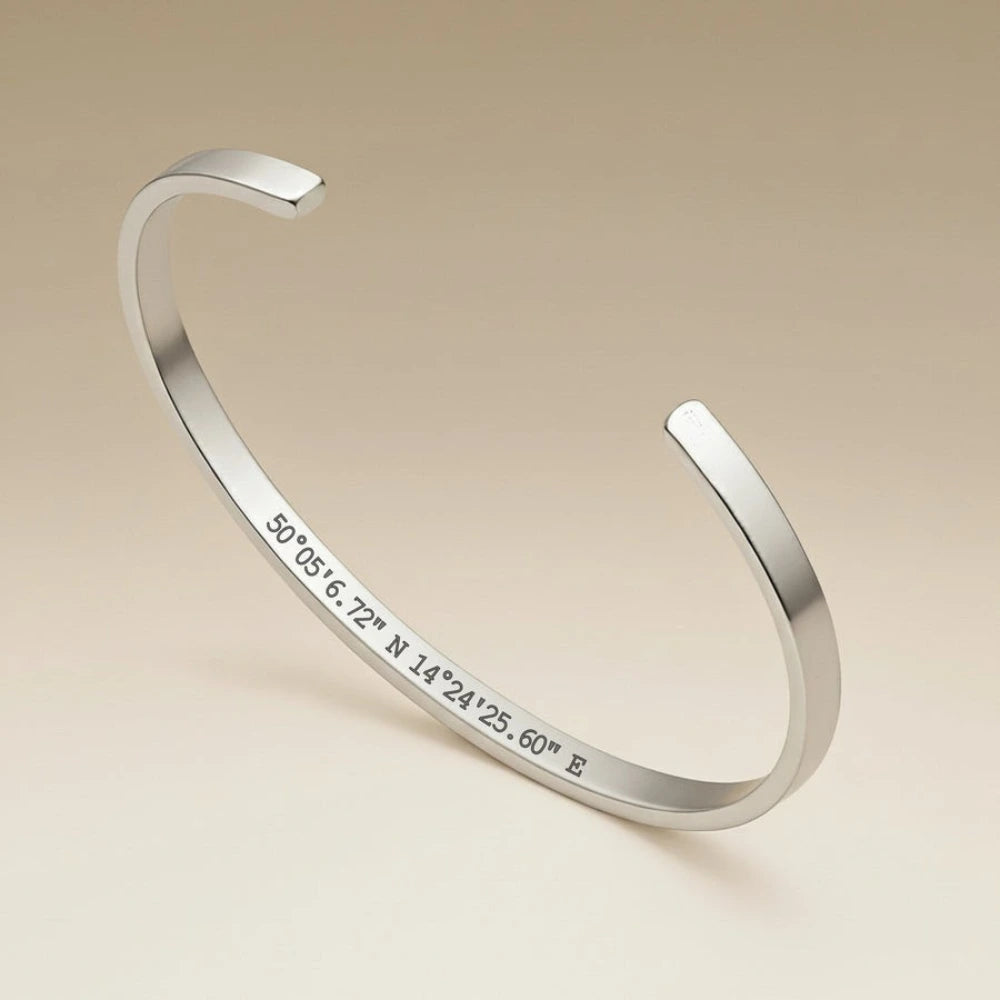 Bracelet Jonc Personnalisé Argent