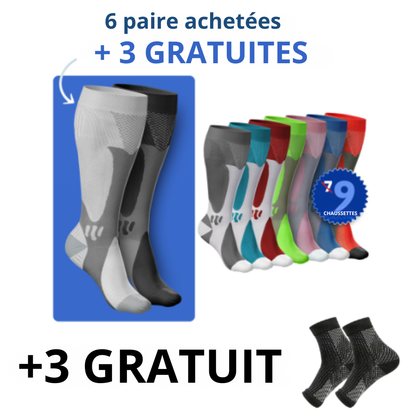 Oriaze - chaussette de compression pour des jambes et des pieds sans douleurs