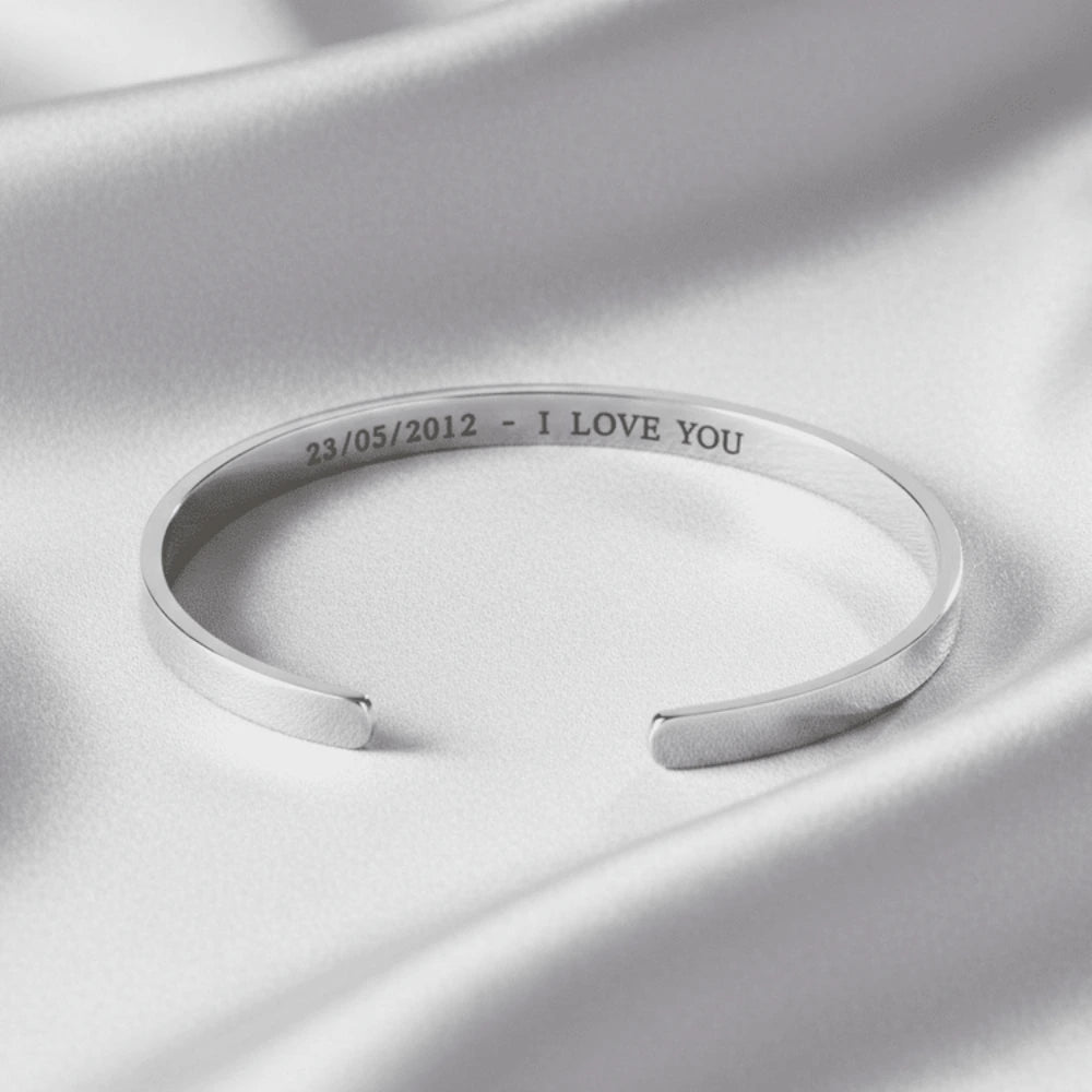 Bracelet Jonc Personnalisé Argent