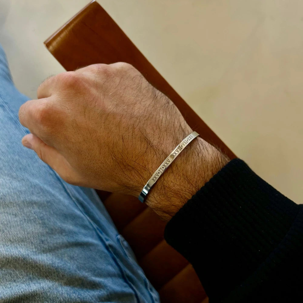 Bracelet Jonc Personnalisé Argent