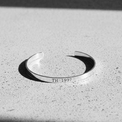 Bracelet Jonc Personnalisé Argent