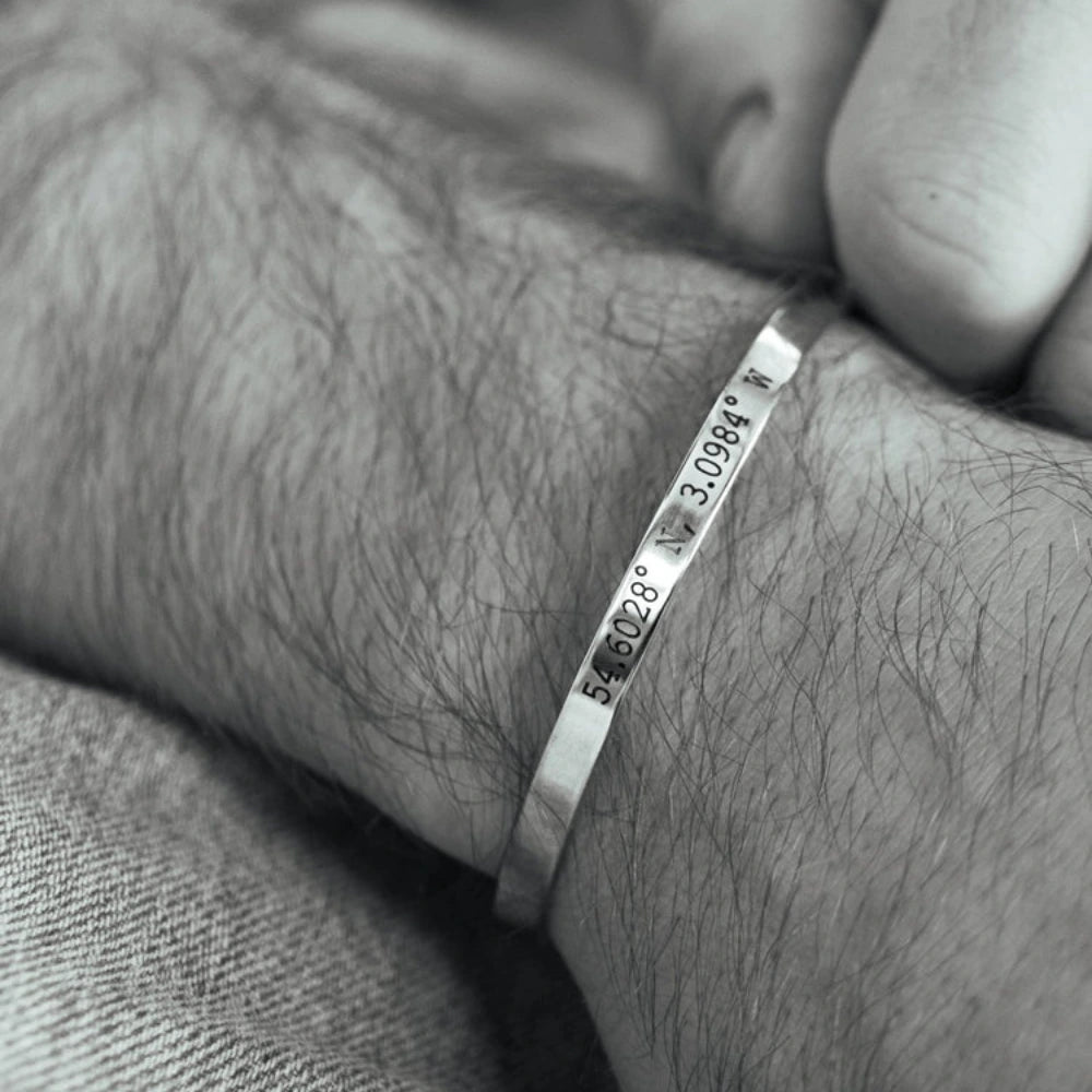 Bracelet Jonc Personnalisé Argent