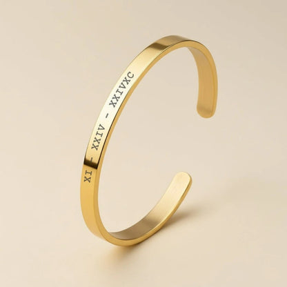 Bracelet Jonc Personnalisé Doré