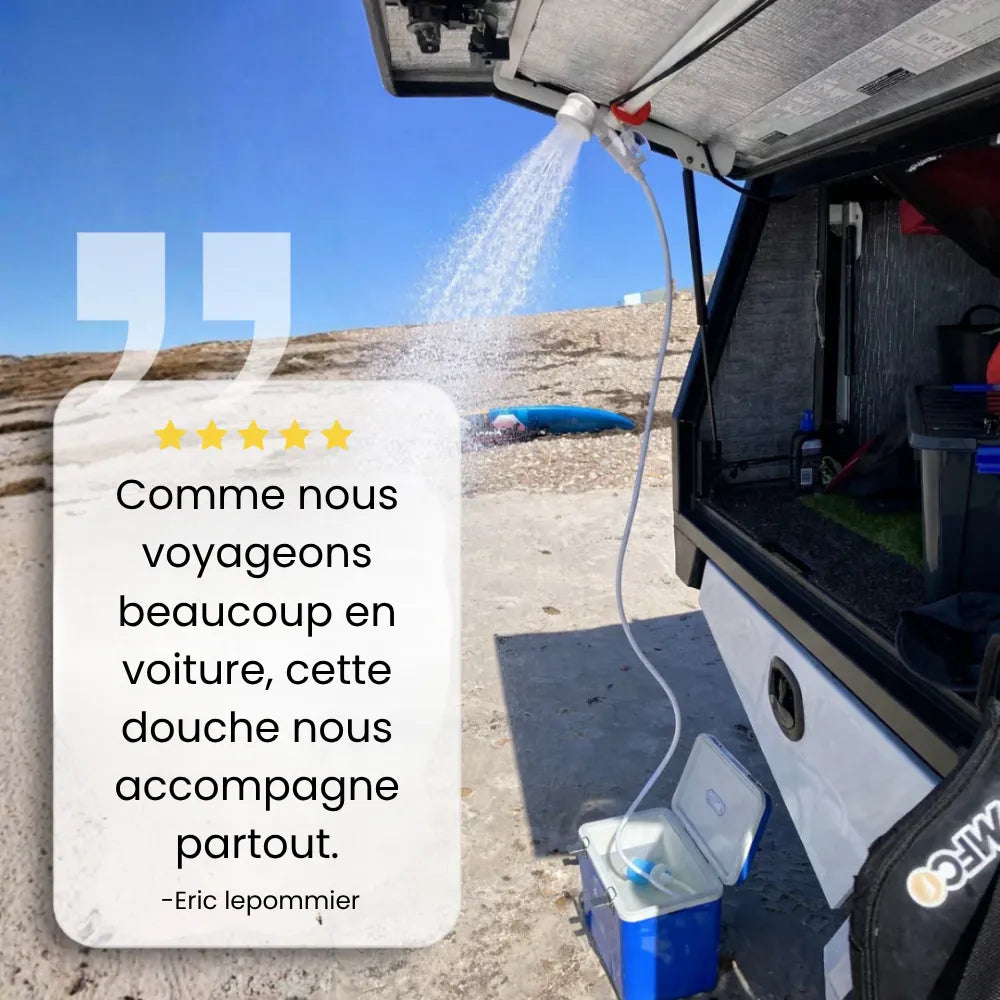 Pompe à eau portable : Kit avec tuyau & embouts