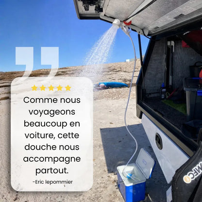 Pompe à eau portable : Kit avec tuyau & embouts