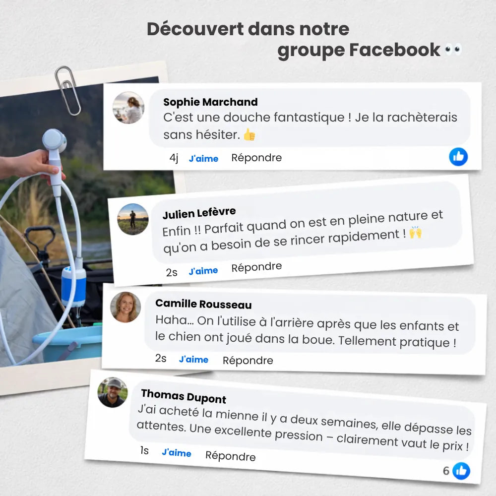 Pompe à eau portable : Kit avec tuyau & embouts