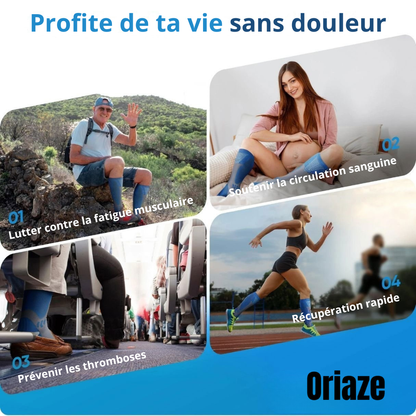Oriaze - chaussette de compression pour des jambes et des pieds sans douleurs
