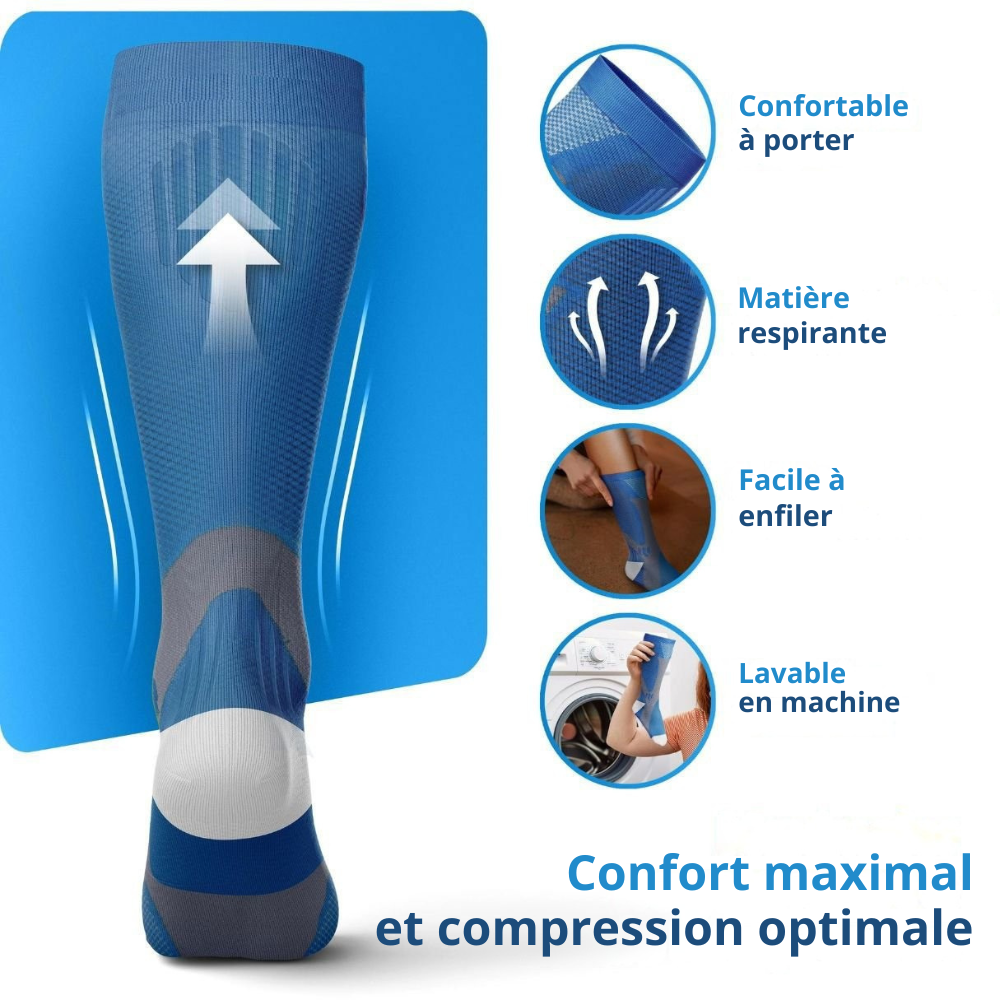 Oriaze - chaussette de compression pour des jambes et des pieds sans douleurs