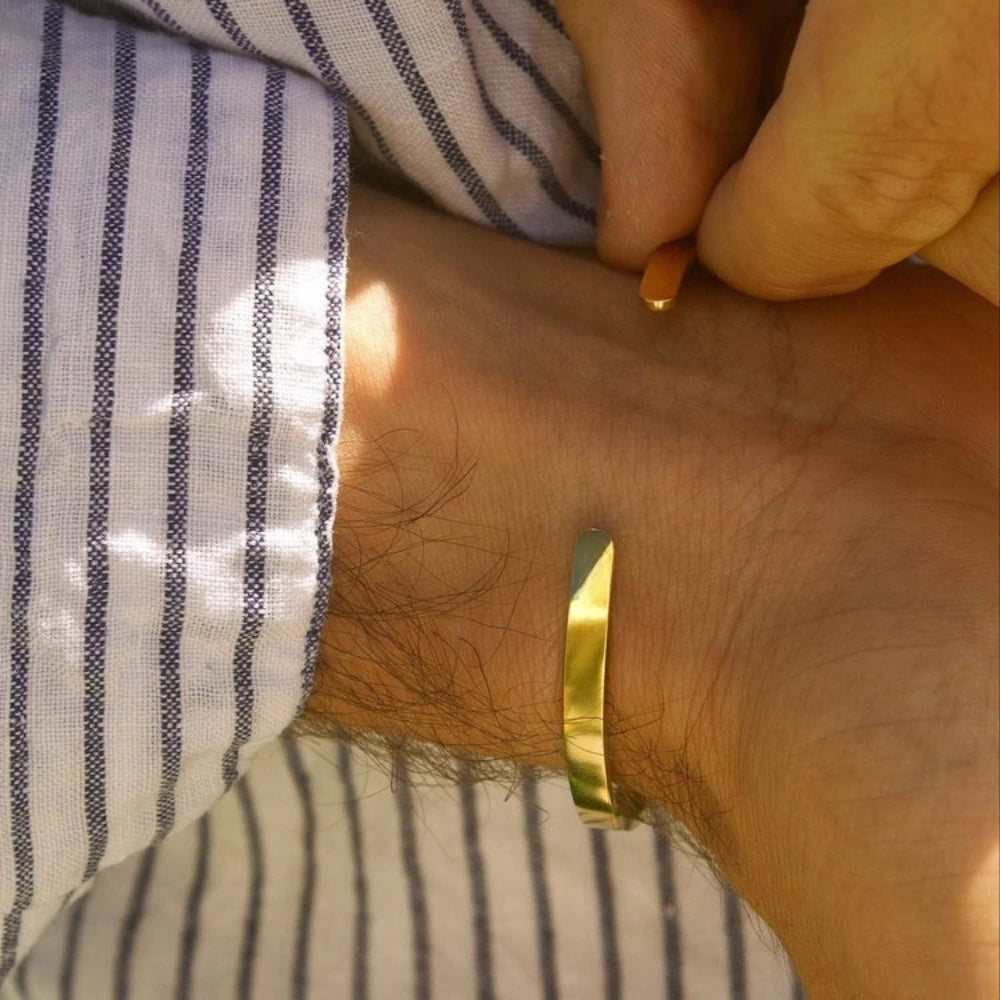 Bracelet Jonc Personnalisé Doré