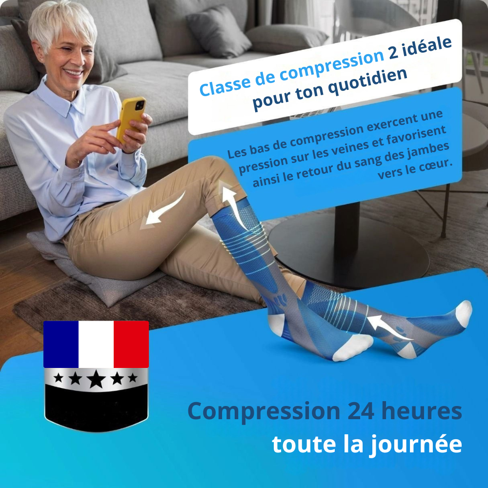 Oriaze - chaussette de compression pour des jambes et des pieds sans douleurs