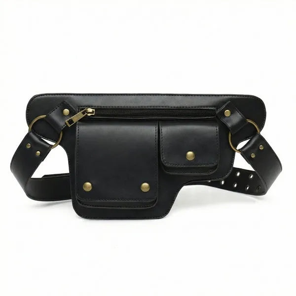 Maverick - Banane cuir rivets