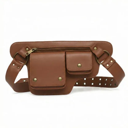 Maverick - Banane cuir rivets